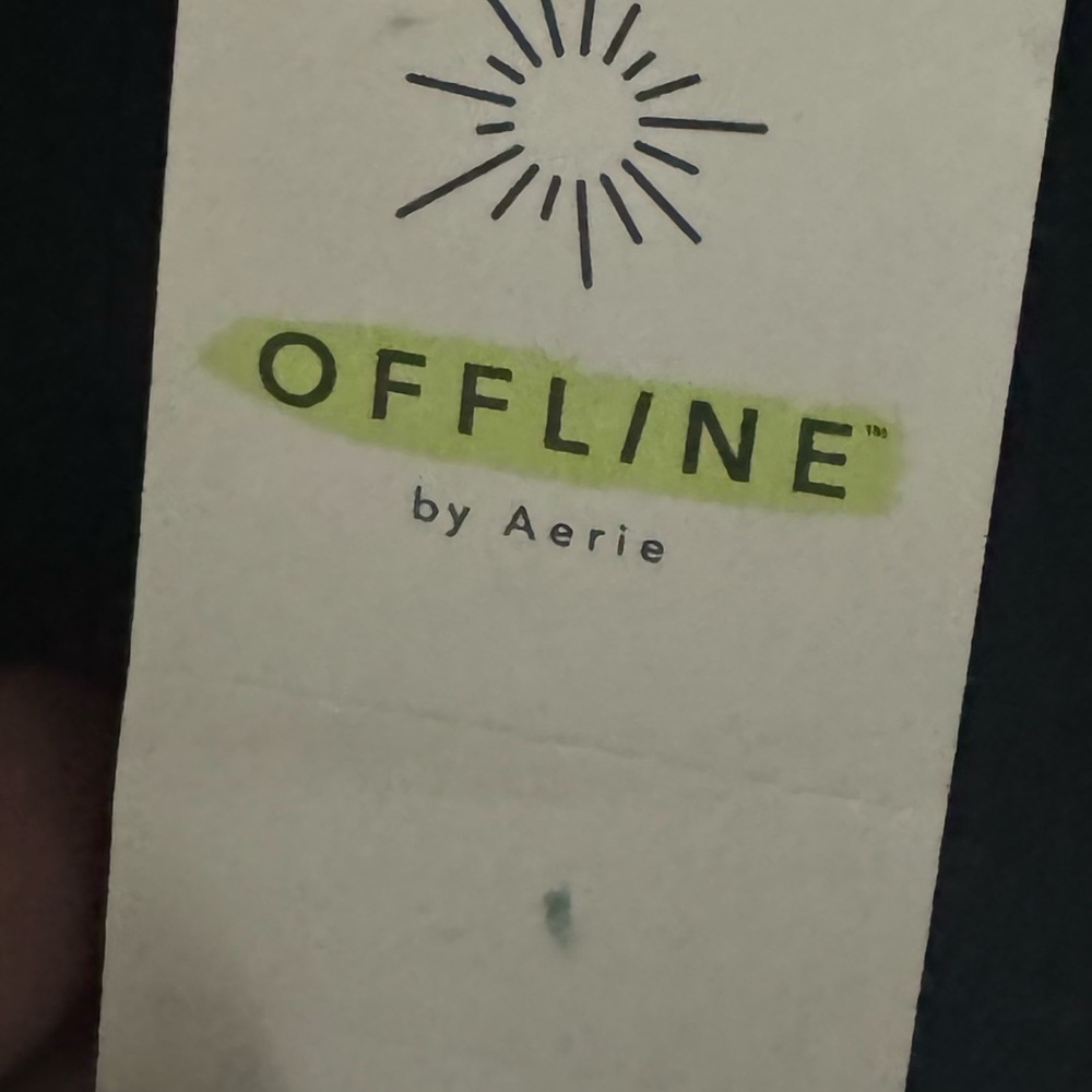 Offline By Aerie Real Me Xtra 7/8 Leggings Black Size Large - Picture 6 of 7